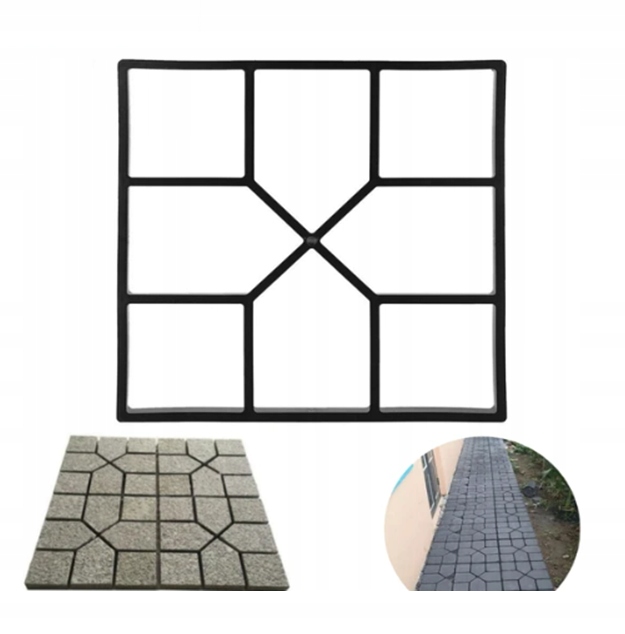 Wielorazowa Forma do KOSTKI BRUKOWEJ ZALEWANA BETONEM 40cm ŚCIEŻKA CHODNIK - obrazek 2