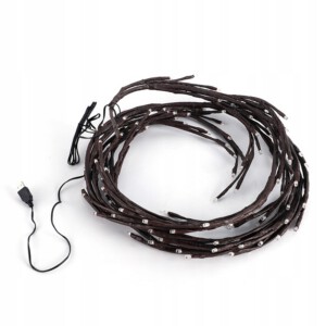 DRZEWKO LED Ozdobne SZCZĘŚCIA ŚWIĄTECZNE Lampki DEKORACJA na ŚWIĘTA Ścienna - miniatura 15