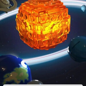 Klocki KONSTRUKCYJNE Ruchomy UKŁAD SŁONECZNY ZIEMIA SŁOŃCE KOSMOS LED - miniatura 13