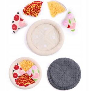 PLUSZOWA PIZZA dla psa ZABAWKA Mata EDUKACYJNA XL - miniatura 7