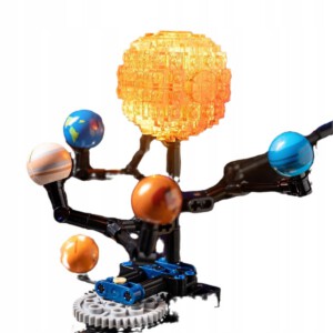 Klocki KONSTRUKCYJNE Ruchomy UKŁAD SŁONECZNY ZIEMIA SŁOŃCE KOSMOS LED - miniatura 2