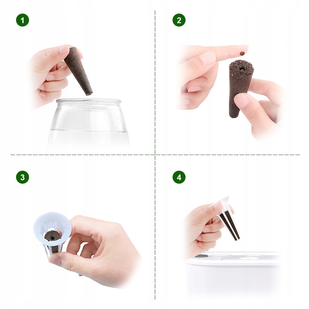 ROZSADA ZESTAW STARTOWY INSPEKT SADZONKI 50 WKŁADÓW PODŁOŻE HYDROPONIKA - obrazek 4