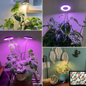 LAMPA LED DO DOŚWIETLANIA ROŚLIN OZDOBNYCH TELESKOPOWA Z TIMEREM USB 5V - miniatura 9