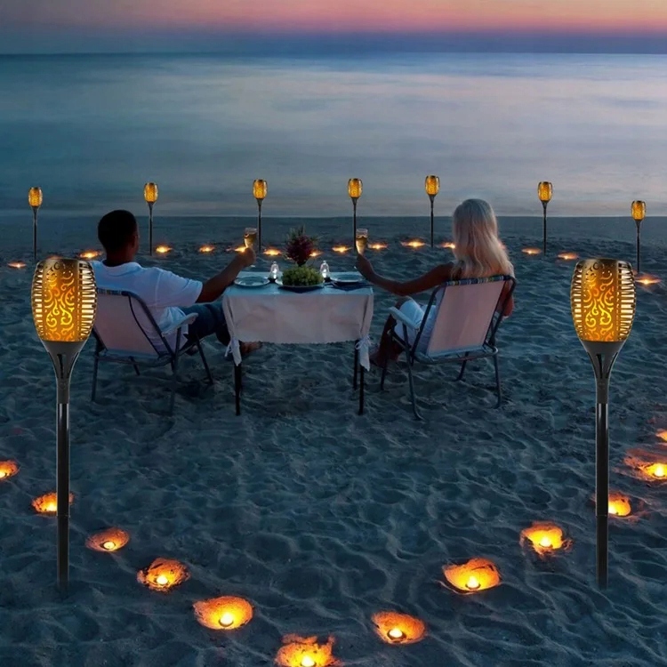 Lampka SOLARNA Płomień 1000mAh 12LED POCHODNIA Ogrodowa WBIJANA IP65 1szt - zdjęcie 12