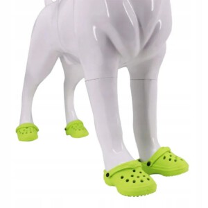 Buty KLAPKI Antypoślizgowe dla ZWIERZĄT PSÓW KOTÓW CHODAKI 1 PARA ZIELONE - miniatura 8