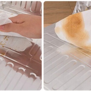 EKRAN do smażenia OSŁONA ALU przeciw ROZPRYSKOM OLEJU Czysta KUCHNIA 1szt - miniatura 9