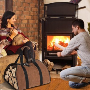 Torba na OPAŁ do DREWNA PRZENOŚNA DREWNO KOMINKOWE NOSZENIA DRZEWA XXL 900D - miniatura 13