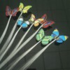 ZESTAW SPINEK DO WŁOSÓW MOTYLKI 5x KOLOROWE FESTIWAL WARKOCZE ŚWIECĄCE LED - miniatura 6
