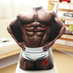 ANTYSTRESOWA PODUSZKA CIAŁO TORS MĘSKI PANIEŃSKI PREZENT 1:1 XXL 85cm - miniatura 3