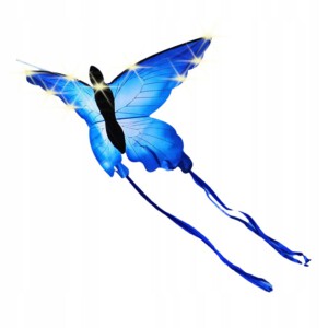 LATAWIEC XXL Motyl NIEBIESKI Świecący LED 150cm - miniatura 4