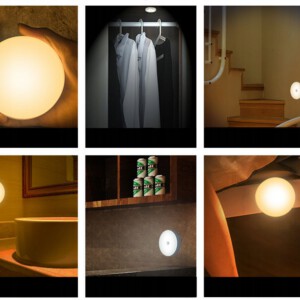 LAMPKA LED CZUJKA RUCHU USB INDUKCYJNA GARDEROBA 120 stopni CIEPŁE ŚWIATŁO - miniatura 4