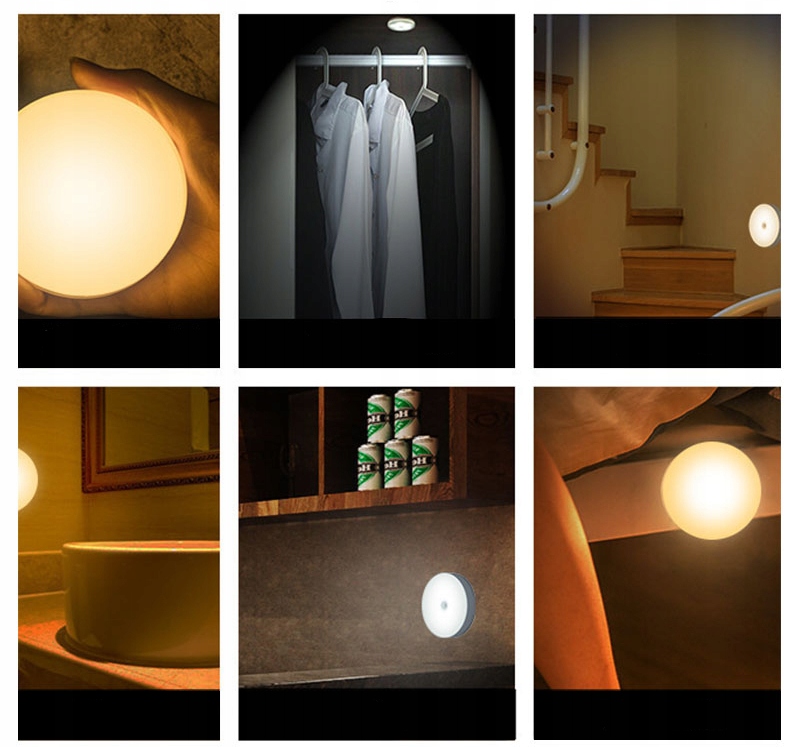 LAMPKA LED CZUJKA RUCHU USB INDUKCYJNA GARDEROBA 120 STOPNI Zimna BARWA - zdjęcie 4