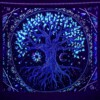 Dekoracja ŚCIENNA UV OBRAZ Fluorescencyjny GOBELIN ODBLASK 150cm XXL Drzewo - miniatura 2