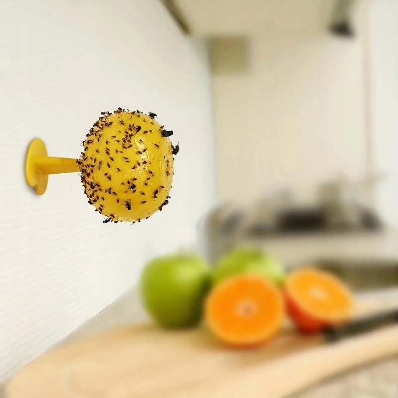 LEP NA MUCHY ZIEMIÓRKI MUSZKI OWOCÓWKI MSZYCE PUŁAPKA LEPOWA NA OWADY KULA - obrazek 6