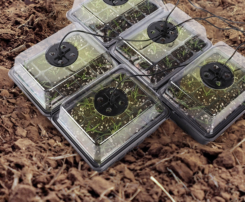 MINI SZKLARNIA LED 5x Lampek 5x Szklarni USB Regulowana wentylacja ROZSADA - obrazek 8