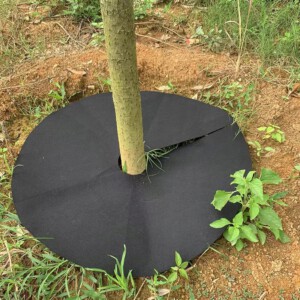 Agrotkanina OKRĄGŁA Koło do DRZEW SADZONEK na CHWASTY FILCOWA 32cm - miniatura 3
