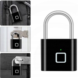 KŁÓDKA NA ODCISK PALCA NA SIŁOWNIE AI SMART LOCK ŁADOWANIE USB WODOODPORNA - miniatura 8