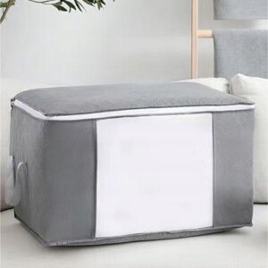 POKROWIEC NA POŚCIEL KOŁDRĘ do PRZECHOWYWANIA Poduszki KOCE Okna 70x50x30cm - miniatura 7