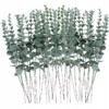 SZTUCZNA Roślina EUKALIPTUS 10 sztuk DEKORACJA do 38cm GAŁĄZKA KOMPLET - miniatura 1