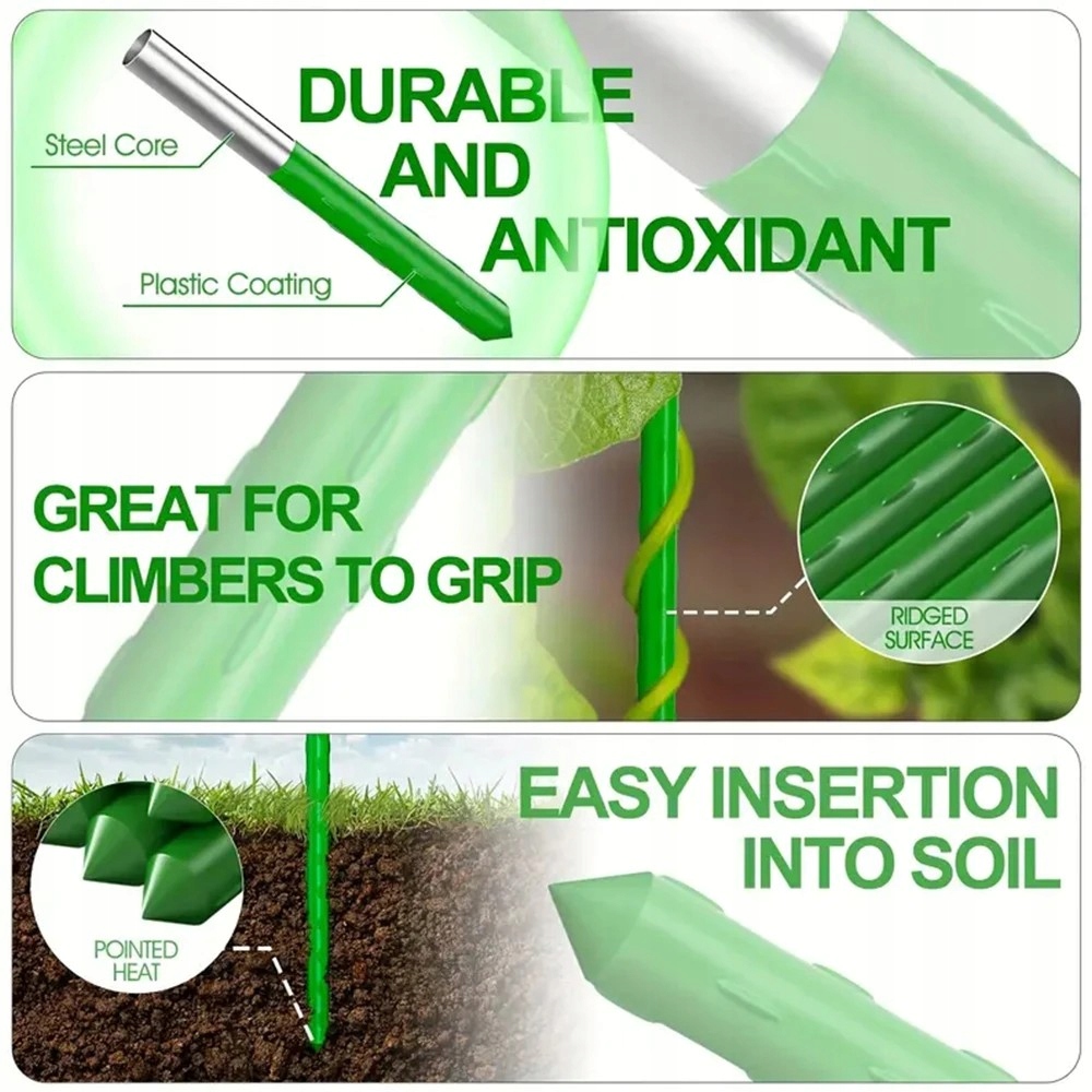 STELAŻ Szklarnia Tunel Szkielet OGRODOWY do UPRAW POMIDORÓW OGÓRKÓW FASOLKA - zdjęcie 7