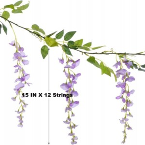 SZTUCZNA Roślina PNĄCZE 200 cm ŚLUB WESELE Dekoracja PIĘKNA KWIATY BRAMKA - miniatura 4