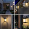 SOLARNA LAMPA OGRODOWA ŚCIENNA LAPKA NA TARAS ELEWACYJNA 1200mAh IP65 21cm - miniatura 13