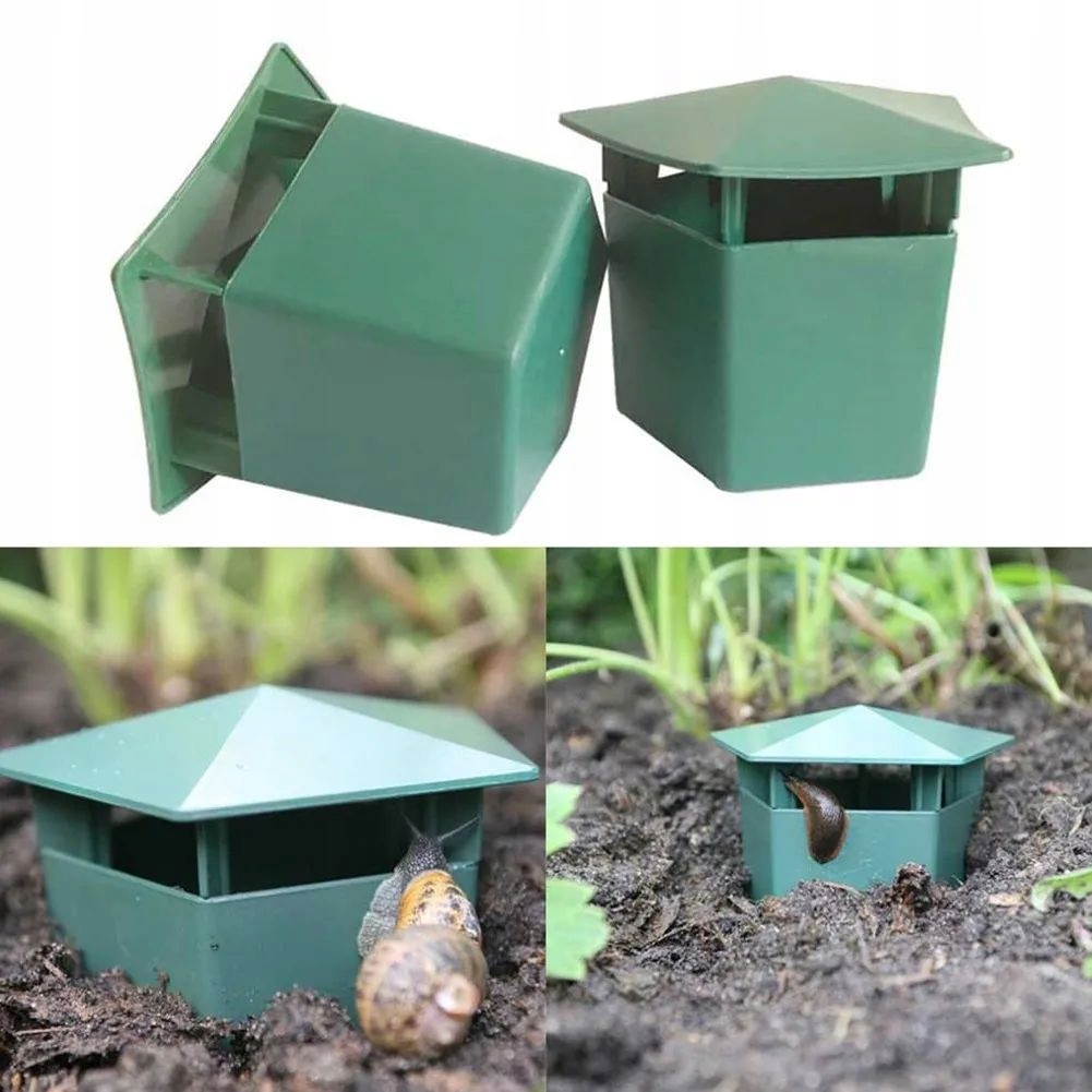 PUŁAPKA NA ŚLIMAKI Naturalna EKOLOGICZNA WABIK Przeciw ŚLIMAKOM Domek XL - obrazek 2