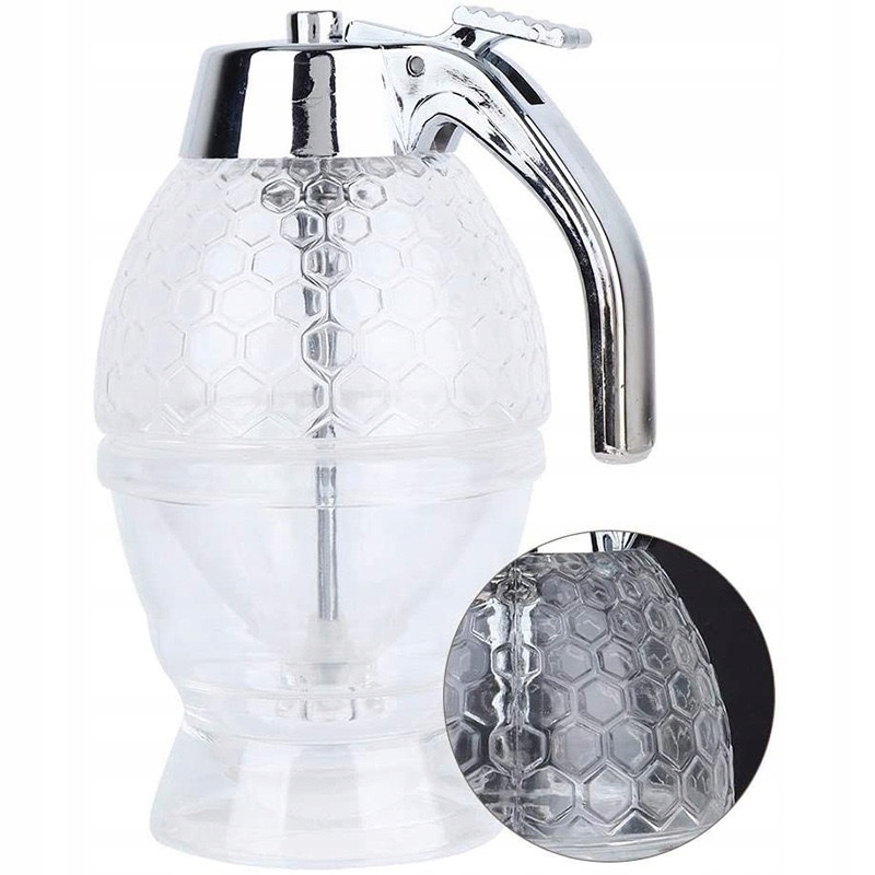 DOZOWNIK NA MIÓD DYSPENSER DO MIODU SYROPU CZEKOLADY PLASTIKOWY 240ML 15CM - zdjęcie 6