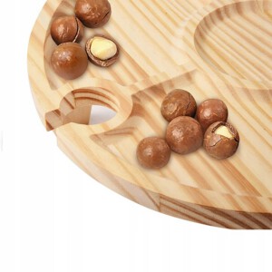 SKŁADANY STOLIK STÓŁ PIKNIKOWY DO PRZEKĄSEK SERÓW WINA PRZYSTAWEK DREWNIANY - miniatura 9