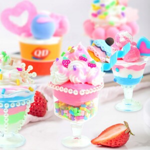 Zabawka DIY KOLOROWE DESERY LODY POSYPKI Zrób to Sam SENSORYCZNA XL ZESTAW - miniatura 9