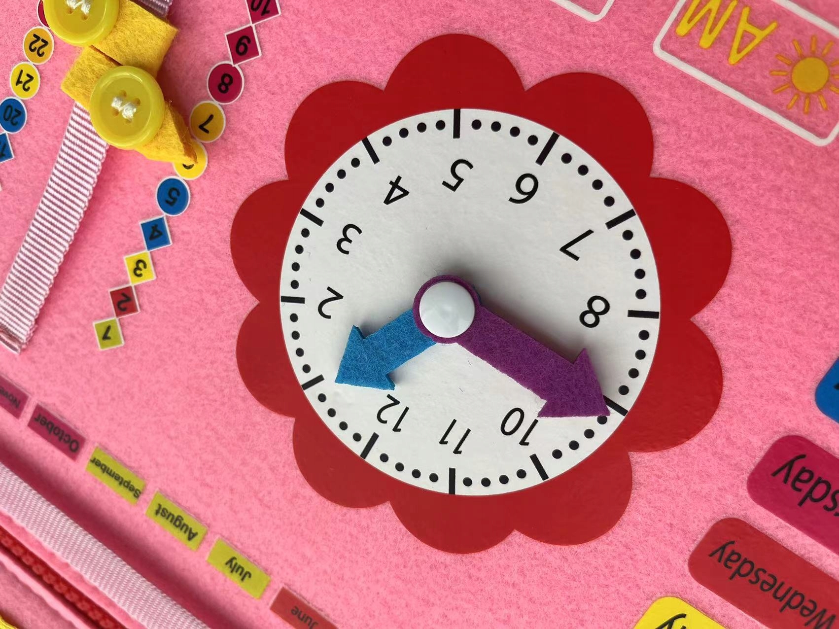 Tablica MONTESSORI Walizka EDUKACYJNA Sensoryczna dla DZIECI Manipulacyjna - zdjęcie 6