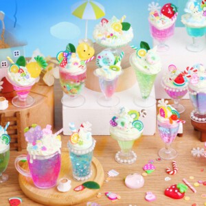 Zabawka DIY KOLOROWE DRINKI DESEROWE NAPOJE Zrób to Sam SENSORYCZNA ZESTAW - miniatura 5