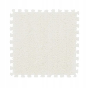 Puzzle na podłogę PLUSZOWY Piankowe DYWAN MATA Ochronna DZIECI 30cm BIAŁA - miniatura 2