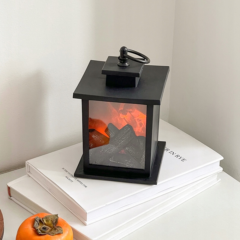 OZDOBNY DEKORACYJNY KOMINEK LED na BATERIE PALENISKO Lampion OGRODOWY LAMPA - obrazek 4