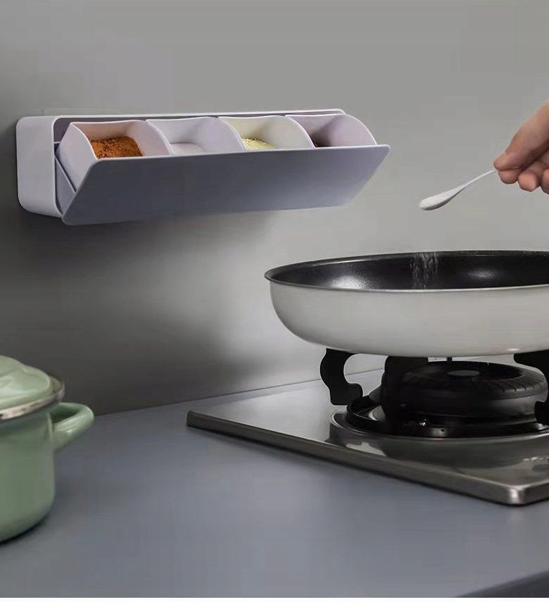 PÓŁKA KUCHENNA Dozownik KASZE PRZYPRAWY 8 miejsc 2 POJEMNIKI Organizer 30cm - zdjęcie 12