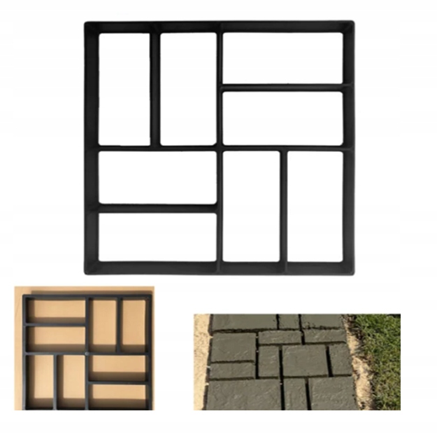 Wielorazowa Forma do KOSTKI BRUKOWEJ ZALEWANA BETONEM 40cm ŚCIEŻKA CHODNIK