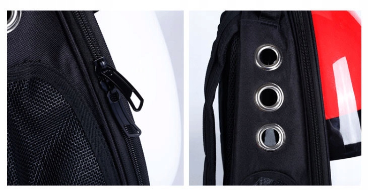 PLECAK DO TRANSPORTU ZWIERZĄT KOTÓW TRANSPORTER KOSMICZNY XL CZARNY - obrazek 7