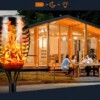 Lampka SOLARNA Płomień 1000mAh 12LED POCHODNIA Ogrodowa WBIJANA IP65 1szt - miniatura 7
