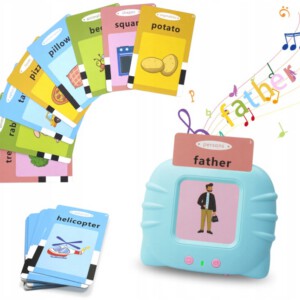 ZABAWKA EDUKACYJNA DLA DZIECI CZYTNIK KART DO NAUKI ANGIELSKIEGO 224 SŁÓWEK