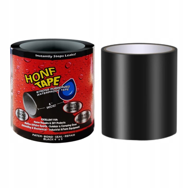 TAŚMA USZCZELNIAJĄCA WODOODPORNA DO RUR WYCIEKÓW BASENÓW NAMIOTÓW 10x152cm - obrazek 9