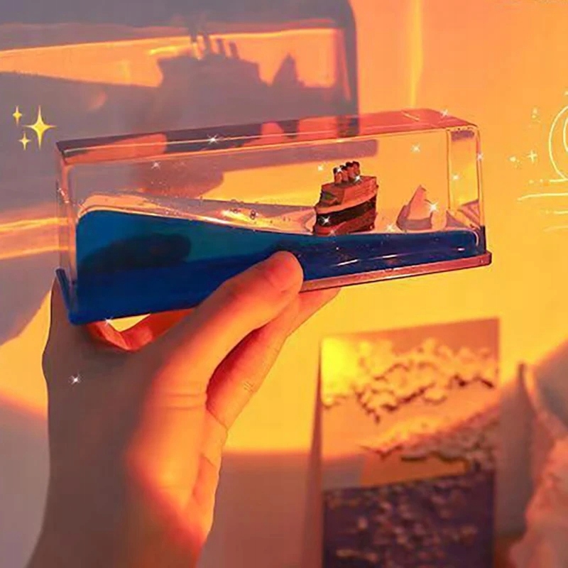 Statek WYCIECZKOWY ŁÓDŹ BUTELCE GÓRA LODOWA Antystresowy DRYFUJĄCY PREZENT - zdjęcie 7