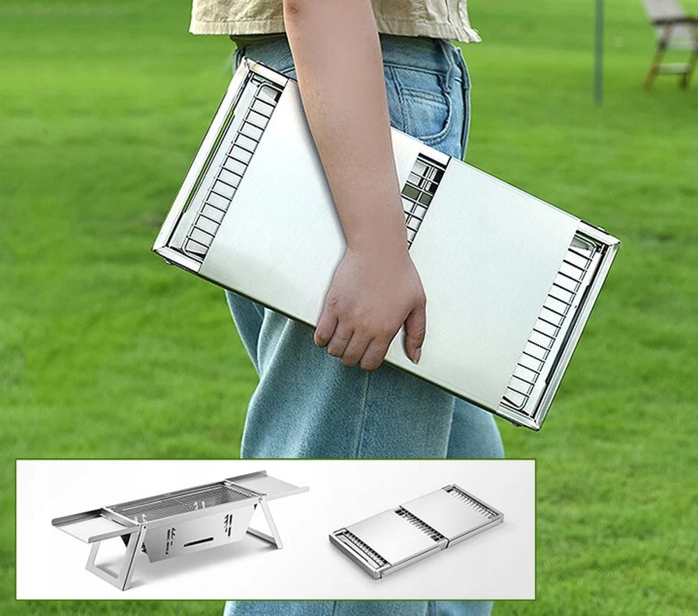 Grill OGRODOWY PALENISKO Kempingowy TURYSTYCZNY TORBA HOTPOT 73cm PRZENOŚNY - obrazek 14