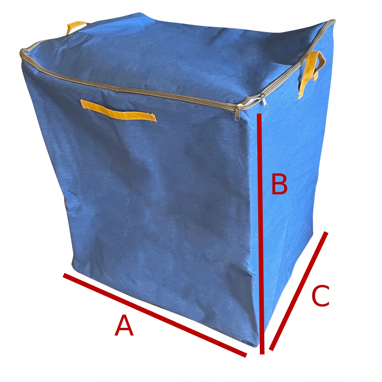 DUŻA TORBA Z USZAMI UCHWYTAMI NA ZABAWKI 3XL 220L WZMOCNIONA KURIERSKA - zdjęcie 5