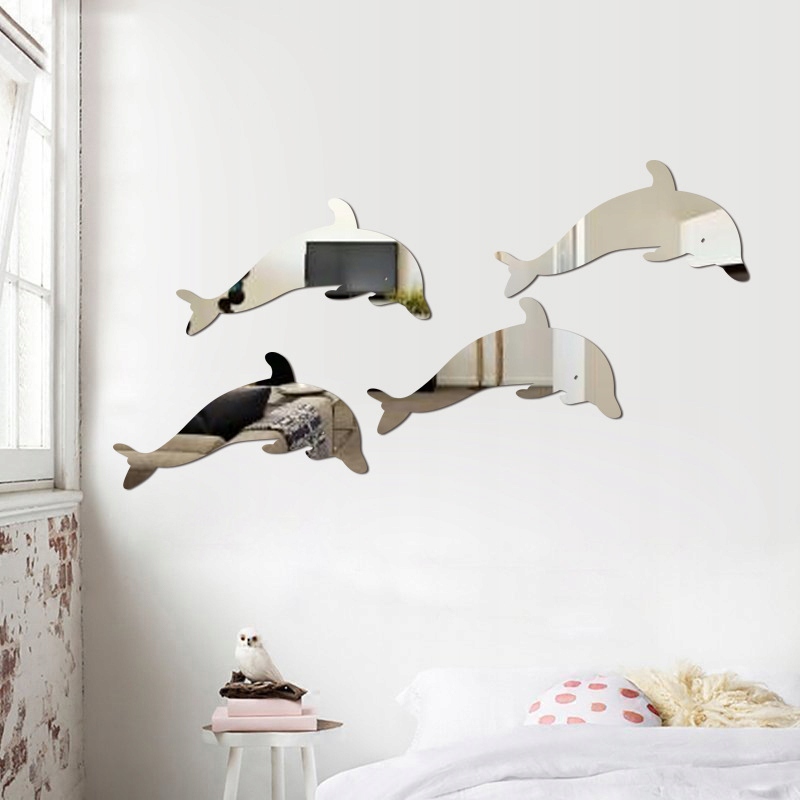 Zestaw 4szt LUSTER Akrylowych Delfin DZIECI XL 268 - zdjęcie 2