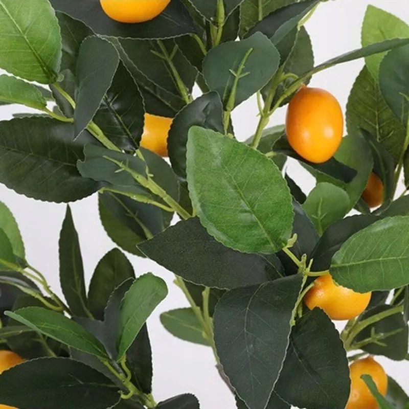 SZTUCZNA Roślina DRZEWKO CYTRYNOWE W DONICZCE REALISTYCZNE 90cm ŁADNE - obrazek 3
