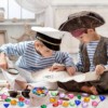 Kolorowe KAMIENIE Dekoracyjne do ZABAWY DZIECI do OGRODU PIRACKIE 100 SKARB - miniatura 4