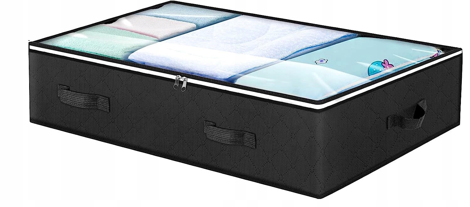 POKROWIEC NA POŚCIEL do PRZECHOWYWANIA Poduszki KOCE Pod ŁOŻKO 100x50x18cm - zdjęcie 1