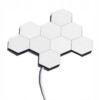 ZESTAW 8 SZTUK LAMPA LED NA ŚCIANĘ HEXAGON SZEŚCIOKĄT BIAŁA DOTYK Kwantowa - miniatura 9