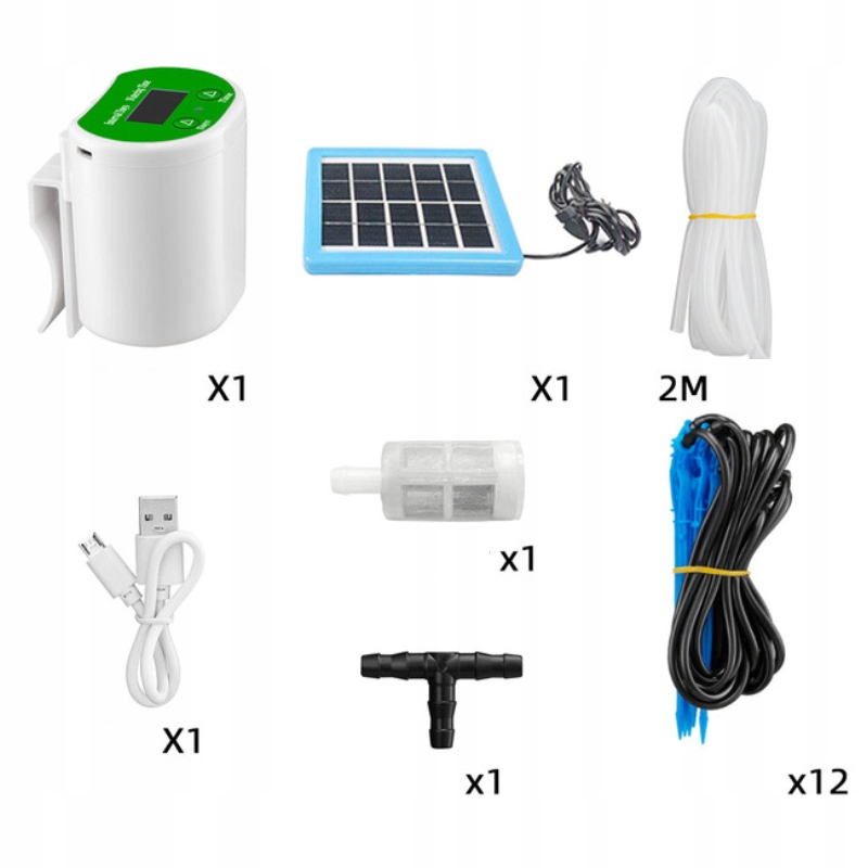 ZESTAW do NAWADNIANIA Pompa SOLARNA Automat 12x - zdjęcie 2