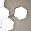 ZESTAW 8 SZTUK LAMPA LED NA ŚCIANĘ HEXAGON SZEŚCIOKĄT BIAŁA DOTYK Kwantowa - miniatura 8